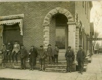 Kalona Savings Bank at corner of B Avenue & 5th Street