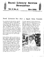 Rural Library Service Newsletter