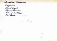 Education committee, 1973