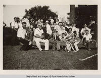 People on bench