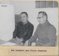 Don Schubert and Claire  Champine in the Office.