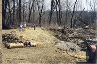 1999 Flint Creek Work day on Richard Olson's property