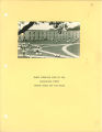 Early interior view of the Quadrangle court inside court not yet built, The University of Iowa, 1920s