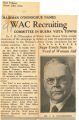 Chairman O'Donoghue names WAC recruiting committee in Buena Vista towns