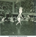 Pacific Islander dance performance at modern art-themed dance, The University of Iowa, March 1940