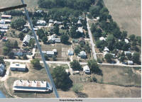 Aerial view East Amana, East Amana, Iowa, Aug. 1988