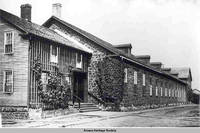 Women's entrance at Amana Church, Amana, Iowa, 1910s