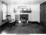 Interior room of Governor Lucas' home, Iowa City, Iowa, December 23, 1947