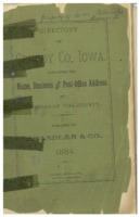 Clay Township listings from Grundy County Directory, 1884