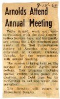 1960 - Verle Arnold Attends Annual Meeting