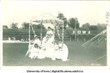 May queen and court, Iowa Field, The University of Iowa, 1928
