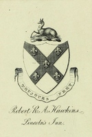 Lincoln's Inn bookplate: Robert R.A. Hawkins