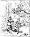 Getting his sailing papers.