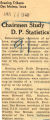 Chairman study d.p. statistics