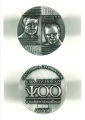 Medallions for centennial celebration of the teaching of psychology at the University of Iowa, The University of Iowa, 1988