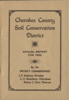 Cherokee County Soil Conservation District Annual Report - 1952