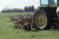 No-till and residue test in sod.