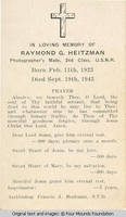 Memorial card
