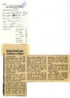 Rudy Krehbiel wins Goodyear Certificate of Merit in 1971.