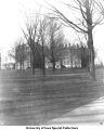Medical Building and Old South Hall, The University of Iowa, between 1882 and 1901.