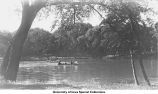 Canoes in City Park, Iowa City, Iowa, between 1915 and 1920
