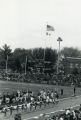 Cheerleaders at the Iowa State vs. Oklahoma Homecoming Game, 1970