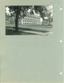Southeast view of Jessup Hall with Old North Hall on the left and Maclean Hall beyond, the University of Iowa, 1930s
