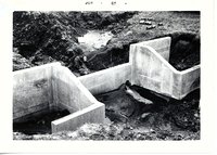 Weir notch on Russel Show's farmland, 1965