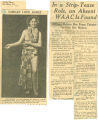 In a strip-tease role, an absent WAAC is found