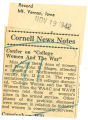 Cornell News notes