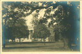 Eastern facade of Old Capitol looking out on Pentacrest, The University of Iowa, 1920s?