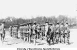 Inspection of ranks, The University of Iowa, April 20, 1917