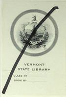 Vermont State Library bookplate 
