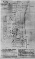 New Sharon, IA, 1871 map; Prairie Township; Mahaska County; Iowa