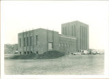 Theatre Building north wing under construction, The University of Iowa, 1942