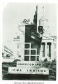 Homecoming monument on the Pentacrest, The University of Iowa, 1949