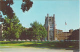 Main entrance to the University of Iowa Hospitals and Clinics, the University of Iowa, 1950s?