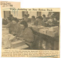 WACs assisting on new ration book