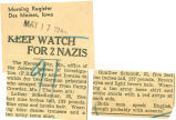 Keep watch for 2 Nazis