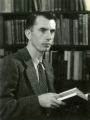 Portrait, Robert W. Orr holding a book, 1940