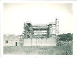 West side of Theatre Building during construction, The University of Iowa, 1935