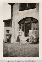 Arlene at Grey house entrance