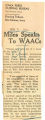 Miles speaks to WAACs