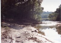 Erosion on river bank