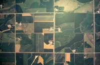 Aerial views of Cherokee County farmland.