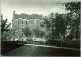 Calvin Hall in the fall, the University of Iowa, between 1900 and 1902