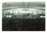 Orchestra concert with choir in Iowa Memorial Union, The University of Iowa, 1940s