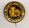 Homecoming badge, November 2, 1940