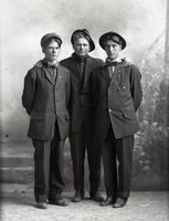 Three men in hats