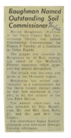 1966 - Harold Baughman named Outstanding Soil Commissioner